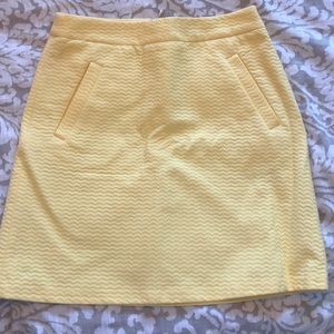 Yellow  work casual skirt